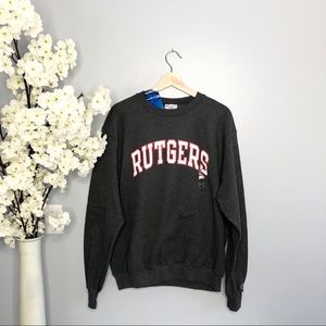 NWT Champion Brand Rutgers Crewneck